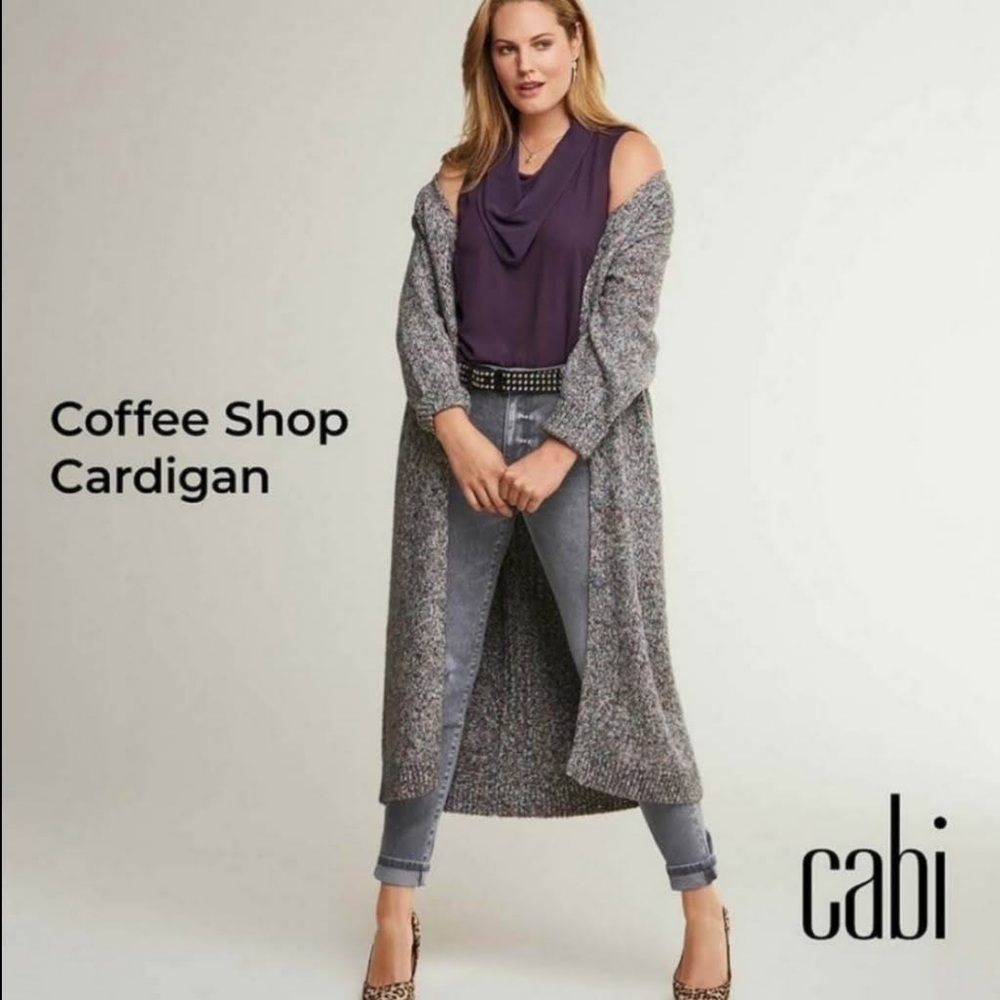 CAbi Coffee Shop cardigan size M
